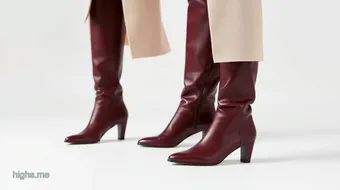 Stylish Burgundy Knee High Boots for Every Season